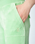 Del Ray Classic Velour Pant Pocket - Summer Green
