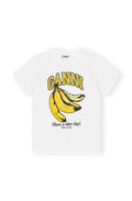 Basic Jersey Banana Relaxed T-Shirt - Bright White
