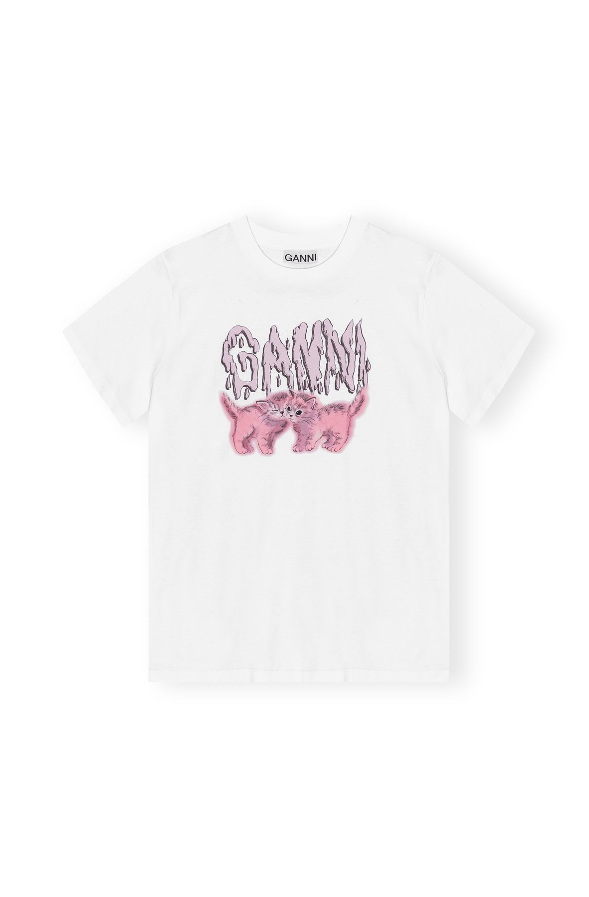 Basic Jersey Cats Relaxed T-Shirt - Bright White