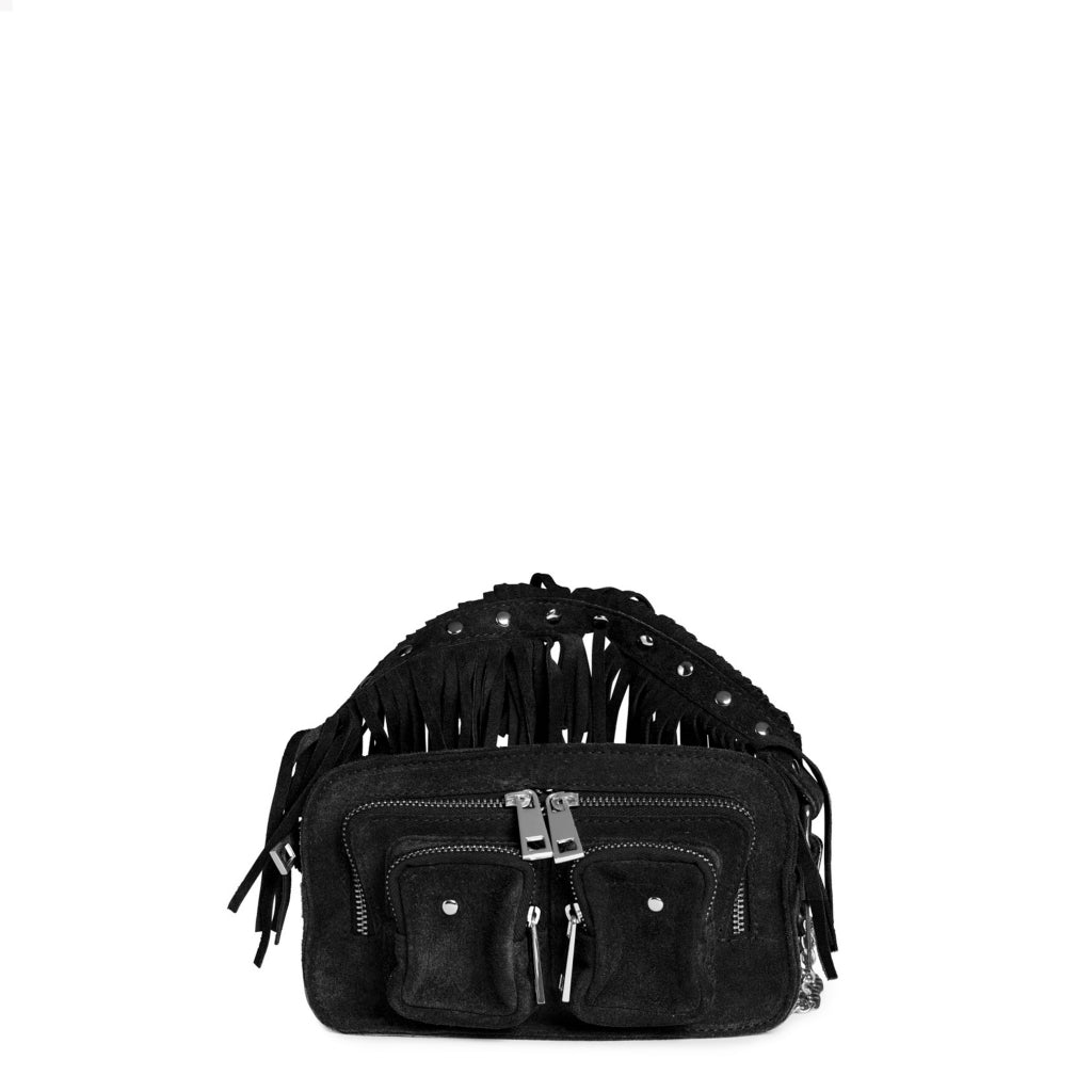 Helena Suede W. Fringes - Black - Núnoo - Tilbehør - VILLOID.no