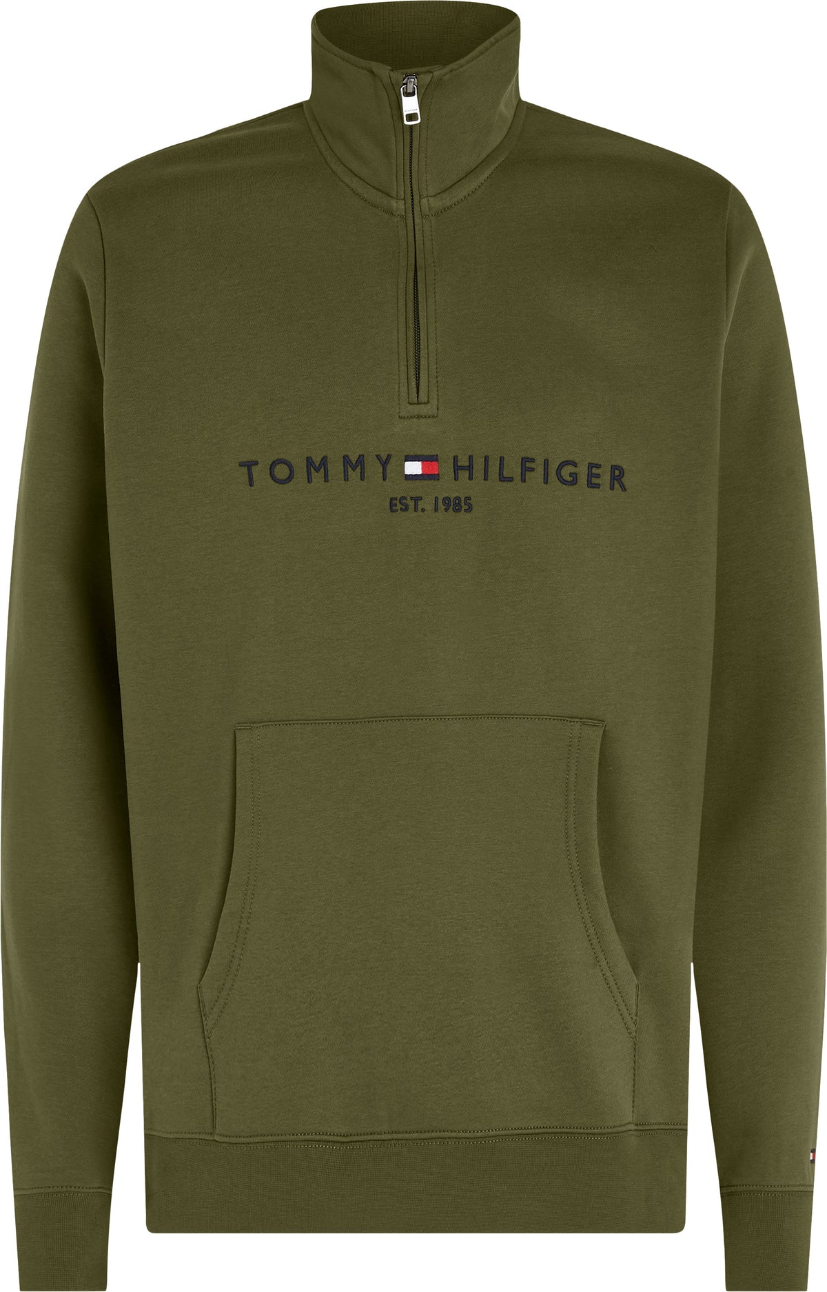Tommy Logo Mockneck - Putting Green