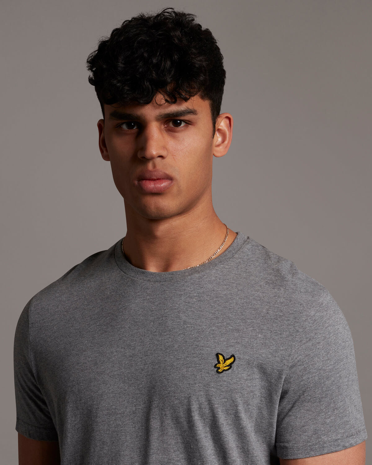 Plain T-Shirt - Mid Grey Marl