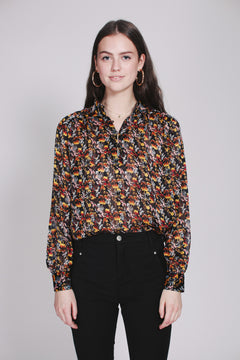 Leon Blouse - Black - Second Female - Bluser & Skjorter - VILLOID.no