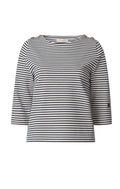 Trudy Top - Marine/Ecru