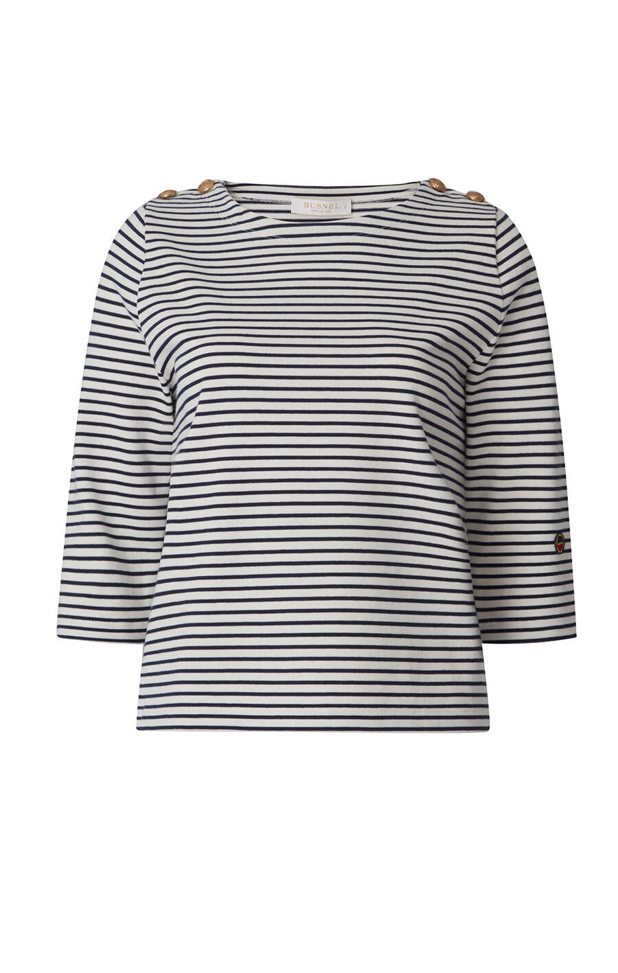 Trudy Top - Marine/Ecru