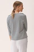 Trudy Top - Marine/Ecru