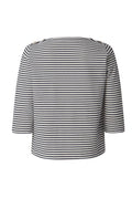 Trudy Top - Marine/Ecru
