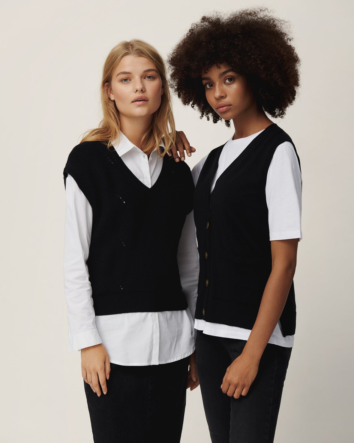 Enita Vest - Black - Moss Copenhagen - Gensere - VILLOID.no