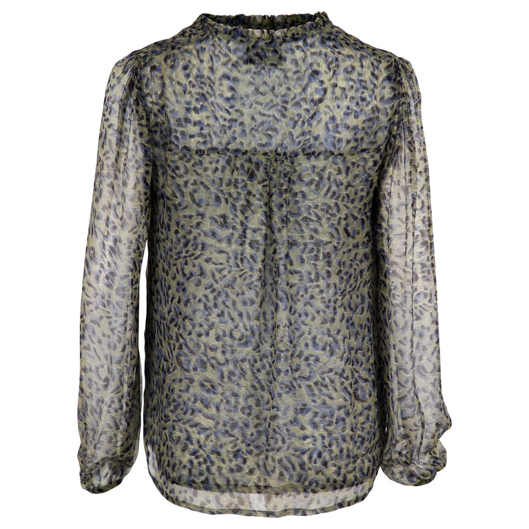Bisa Multi Leo Bluse - Green Army - Neo Noir - Bluser & Skjorter - VILLOID.no