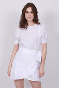 Serena Linen Dress - White - Ella & il - Kjoler - VILLOID.no