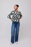 Paola Blouse - Creme Flower