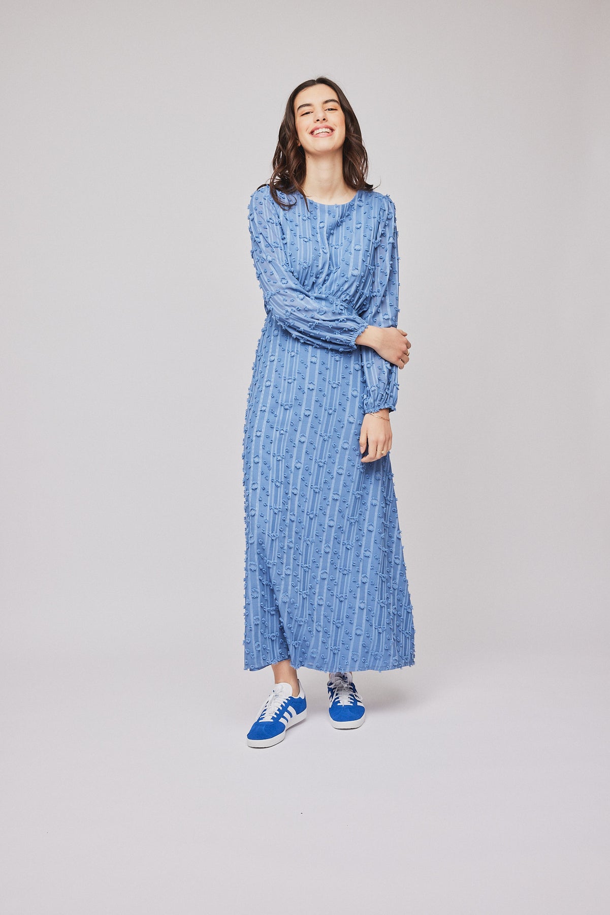Julia Long Dress - Blue
