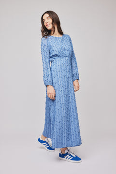 Julia Long Dress - Blue