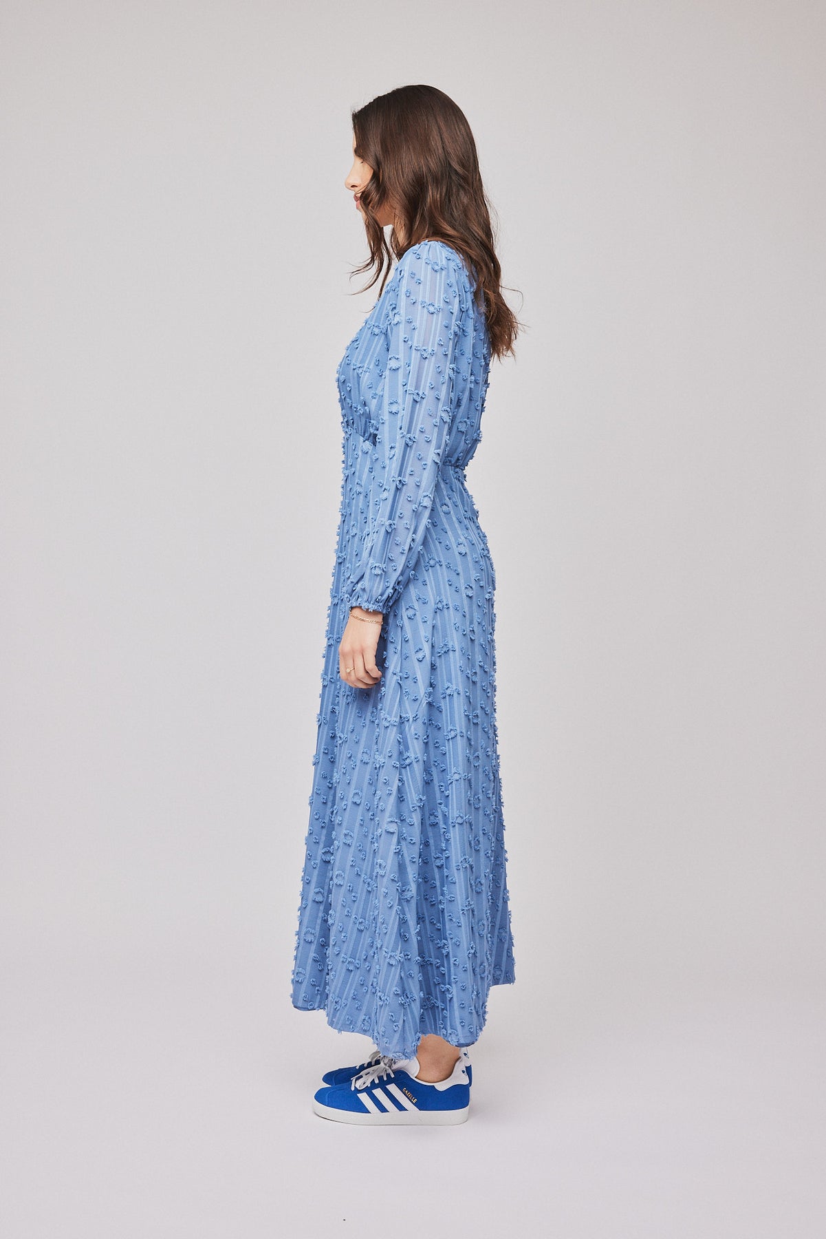 Julia Long Dress - Blue