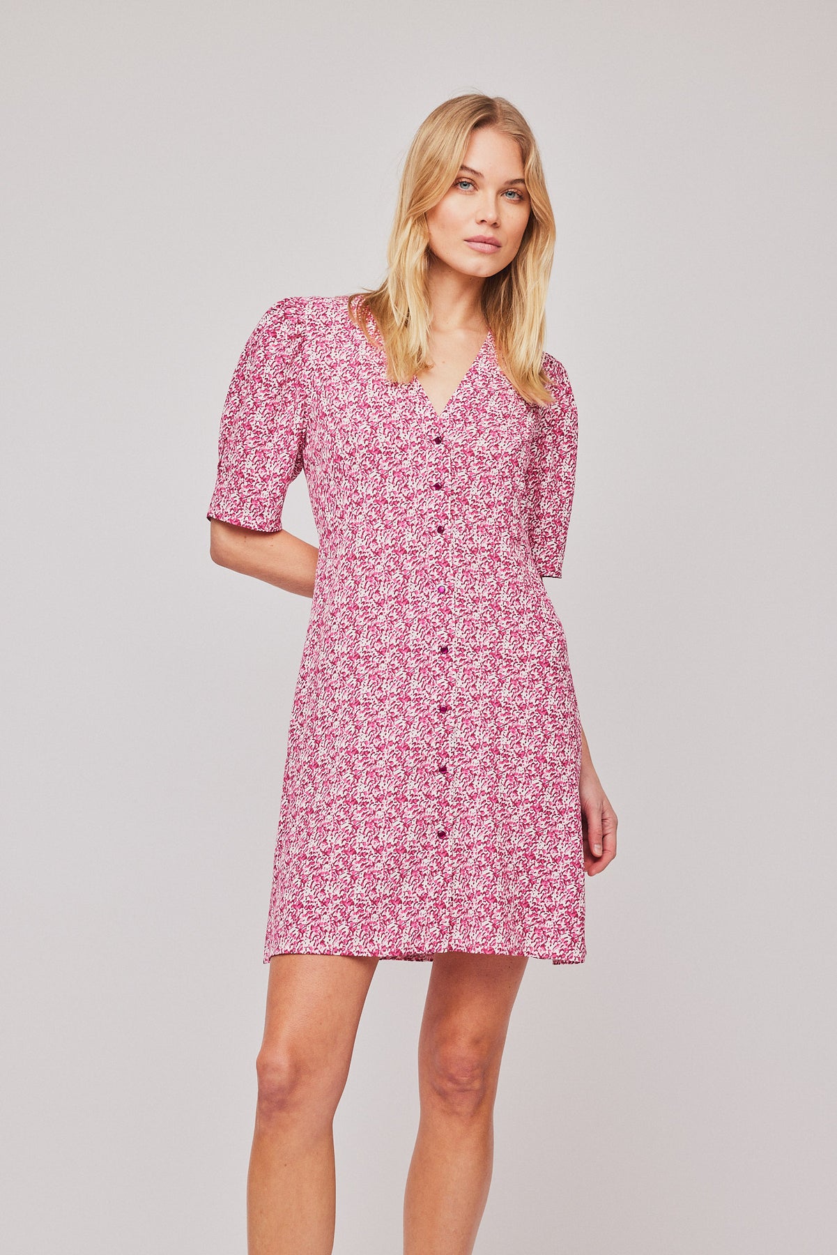 Ellen Short Dress - Pink Shades