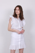 Pauline Linen Shirt - White - Ella & il - T-skjorter & Topper - VILLOID.no
