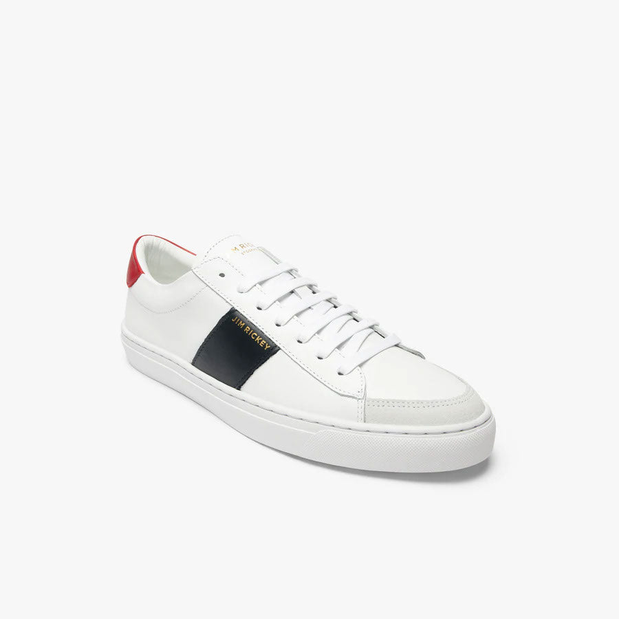 Vision Leather - White Navy Red
