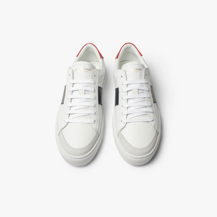 Vision Leather - White Navy Red