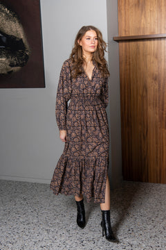 Vanessa Dress - Block Print