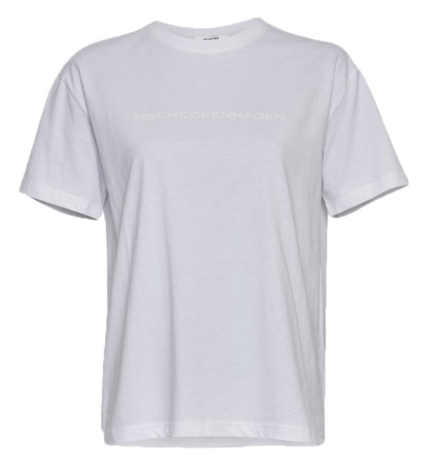 Liv Organic Logo Tee - White - Moss Copenhagen - T-skjorter & Topper - VILLOID.no