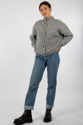 DebbieGZ Short Cardigan - High-Rise Grey