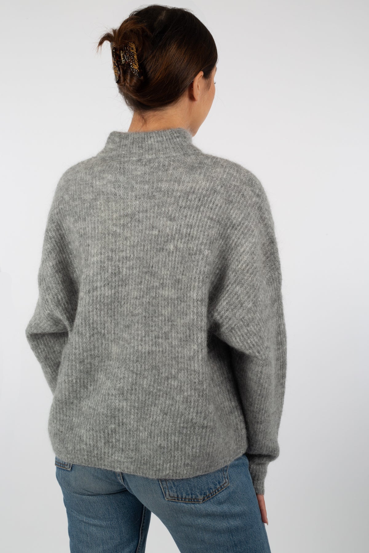 DebbieGZ Short Cardigan - High-Rise Grey