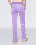 Del Ray Classic Velour Pant Pocket - Violet Tulip
