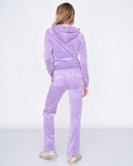 Robertson Classic Velour Zip Hoodie - Violet Tulip