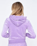 Robertson Classic Velour Zip Hoodie - Violet Tulip