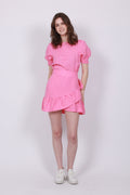 Serena Linen Dress - Pink - Ella & il - Kjoler - VILLOID.no