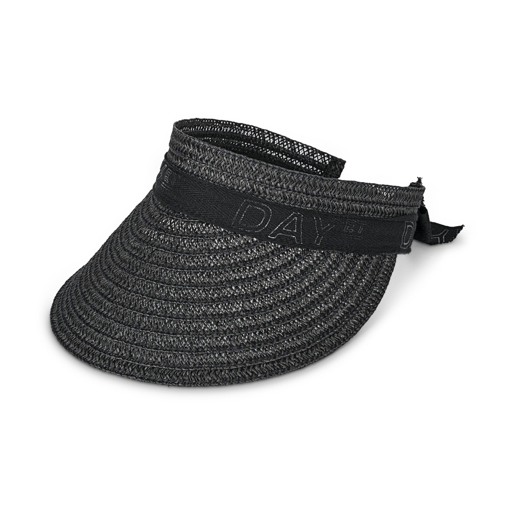 Day Straw Visor - Black