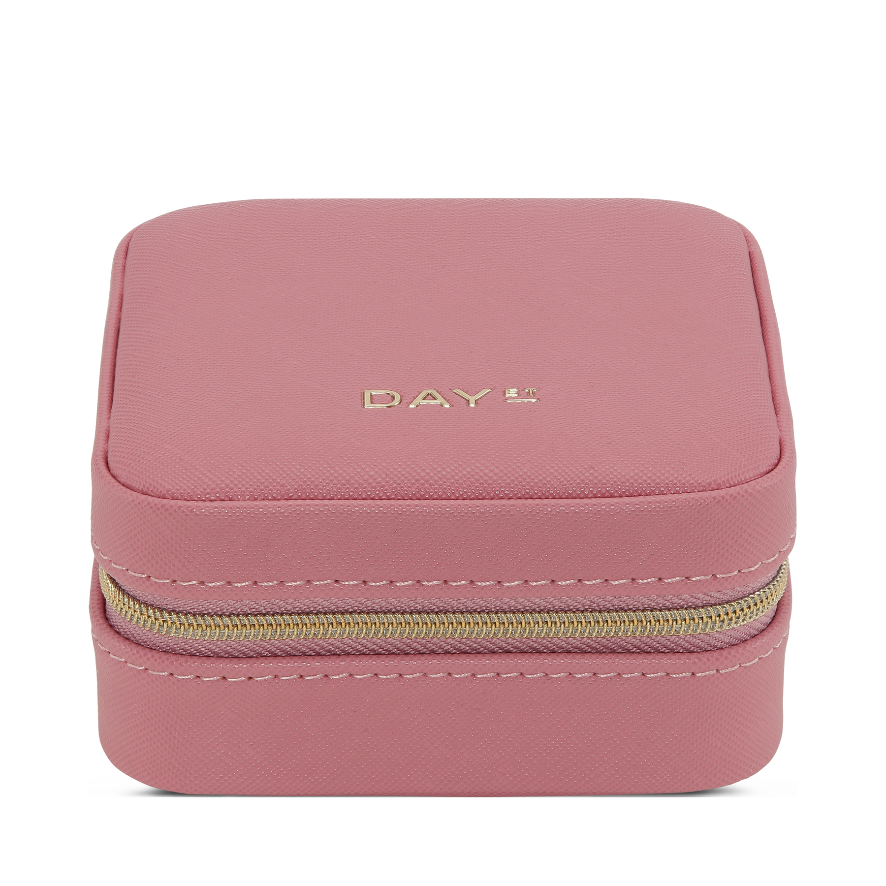 Day Saffiano Zip Square - Slate Rose