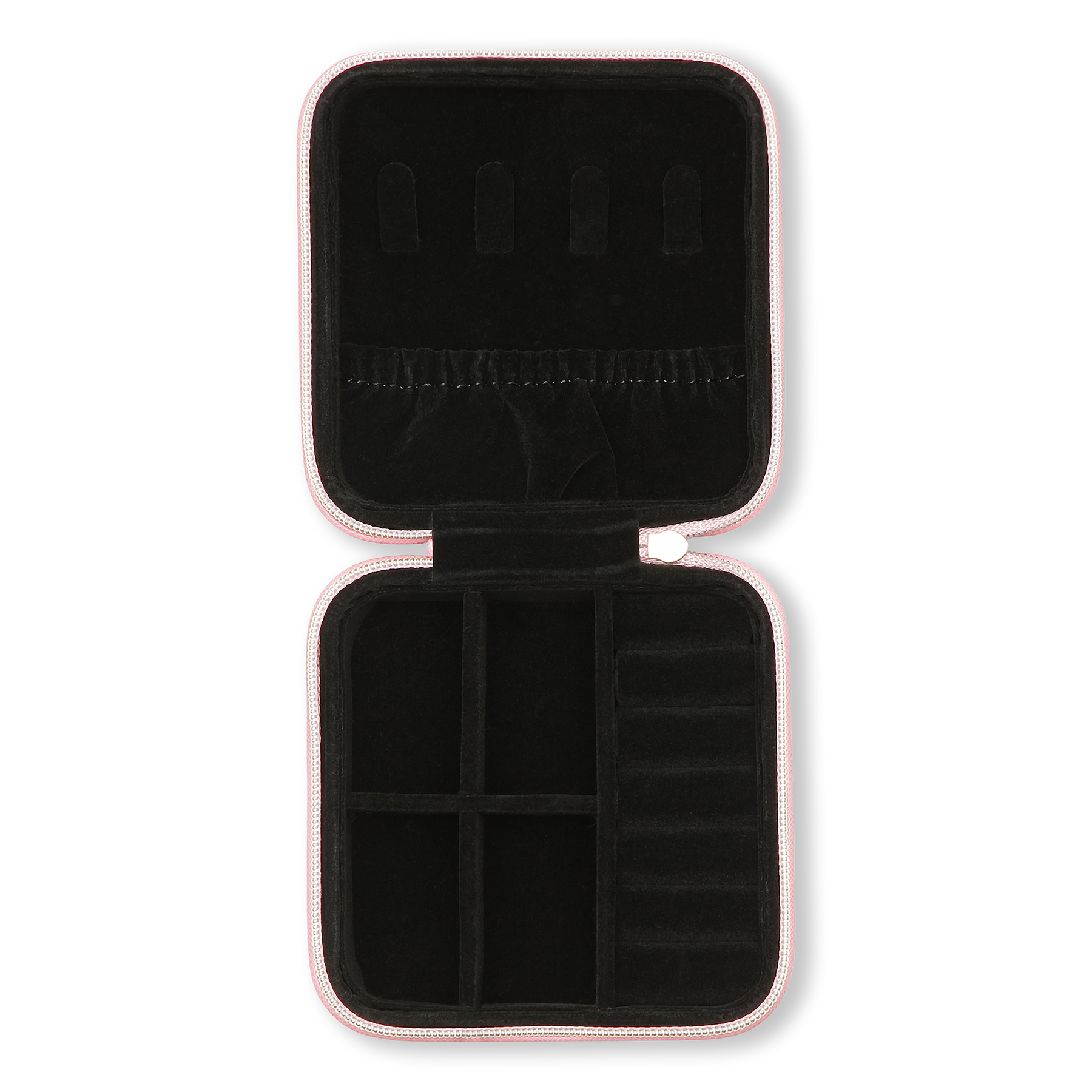 Day Saffiano Zip Square - Slate Rose