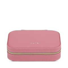 Day Saffiano Zip Box - Slate Rose