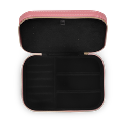 Day Saffiano Zip Box - Slate Rose