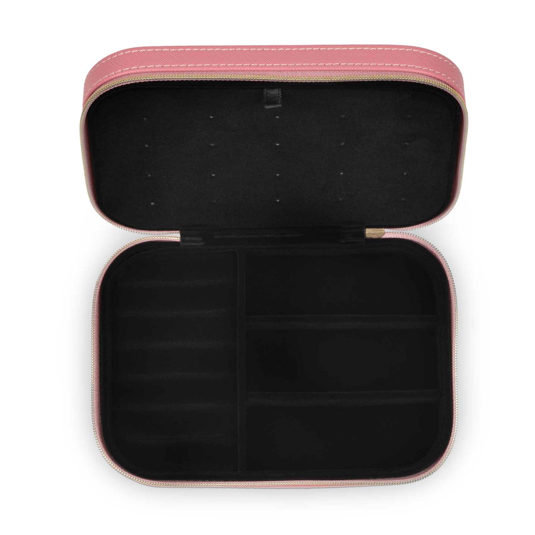 Day Saffiano Zip Box - Slate Rose