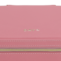 Day Saffiano Zip Box - Slate Rose