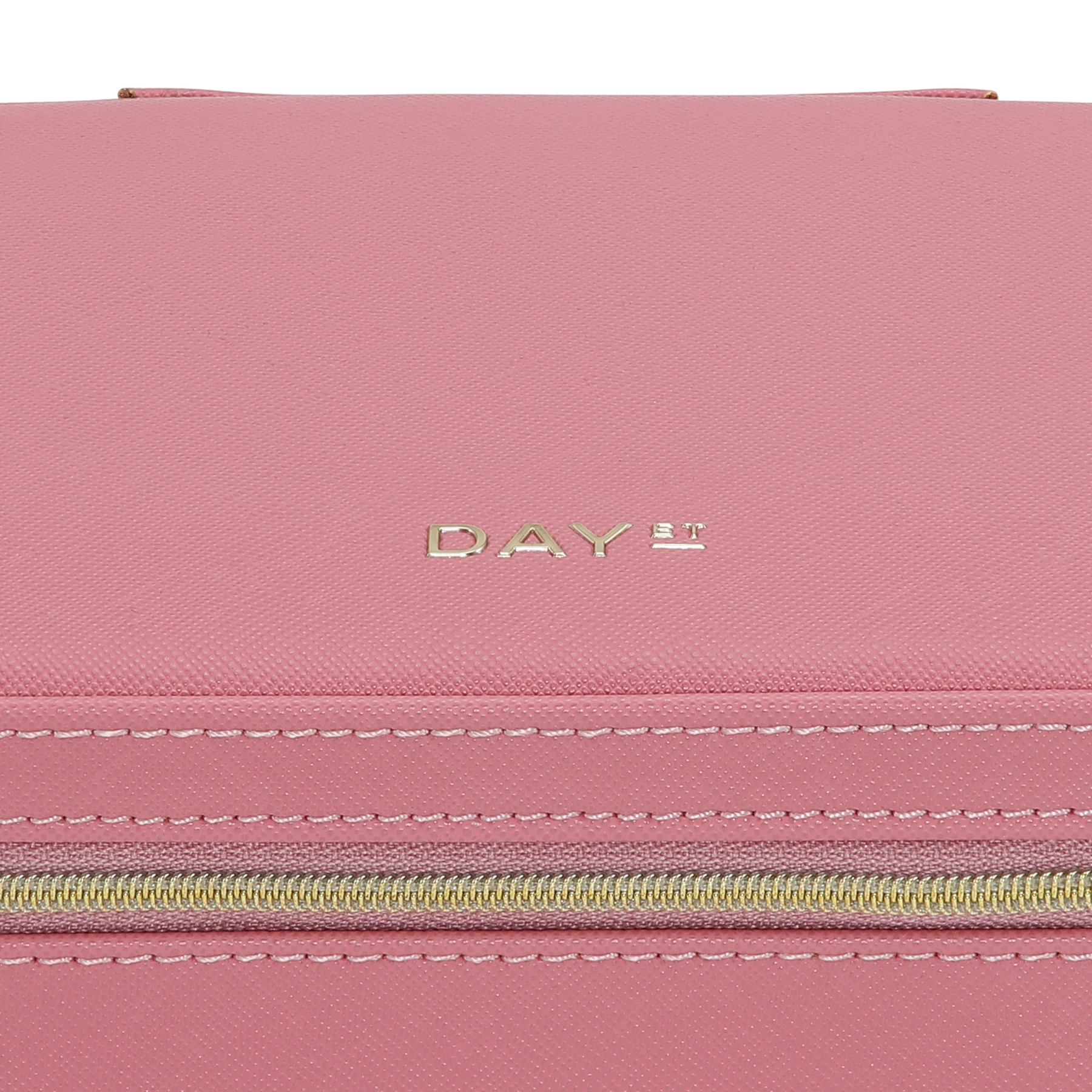 Day Saffiano Zip Box - Slate Rose