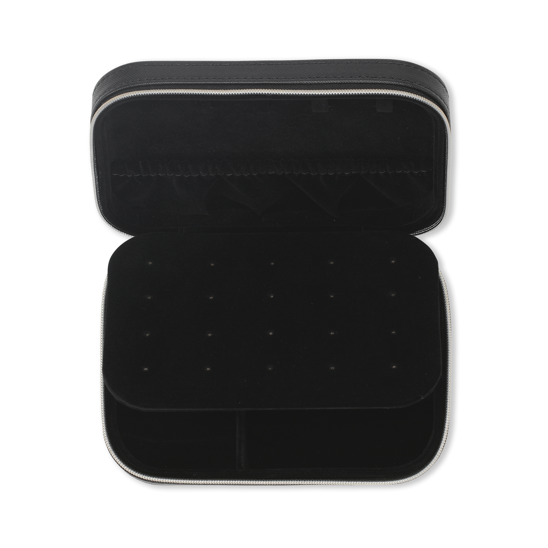 Day Saffiano Zip Box - Black