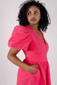 Albertine Dress - Fandango Pink