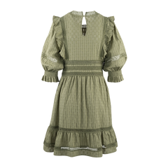 Leandra Dress - Oil Green