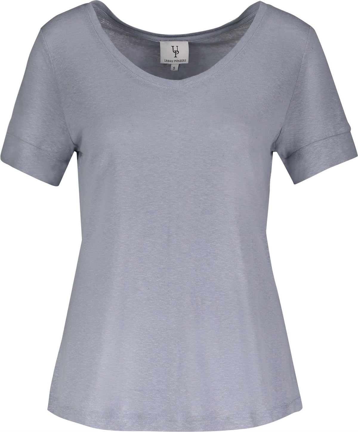 Lily V-neck Tee - Blue Fog