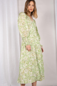 Ulrikke Dress - Green AOP