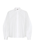 Woven Raglan Sleeve Relaxed Fit Shirt - Th Optic White