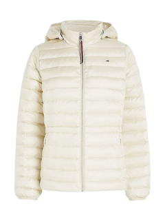 Quilted Hooded Down-Filled Jacket - Light Sandalwood