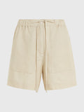 Casual Linen Short - Light Sandalwood