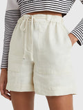 Casual Linen Short - Light Sandalwood