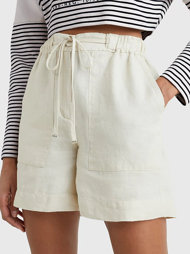 Casual Linen Short - Light Sandalwood