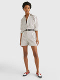 CO Stripe Oversized Shirt - Prep Stp/ Desert Sky/ Primary Red