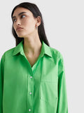 1985 Collection Oversized Poplin Shirt - Spring Lime